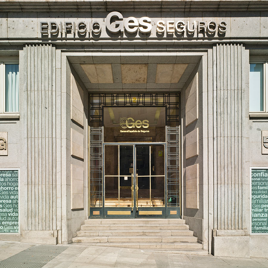 Rehabilitación del edificio de GES Seguros en la Plaza de las Cortes, 2. Madrid